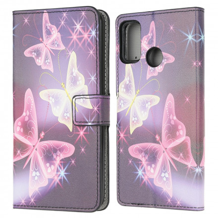 Housse Moto G30 / Moto G10 Papillons et Fleurs Housse Moto G30 / Moto G10 Papillons et Fleurs
