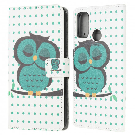 Housse Moto G30 / Moto G10 Hibou Endormi Housse Moto G30 / Moto G10 Hibou Endormi