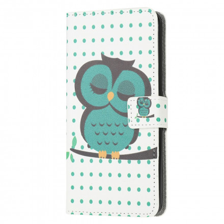 Housse Moto G30 / Moto G10 Hibou Endormi