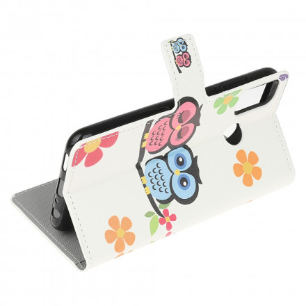 Housse Moto G30 / Moto G10 Couple de Hiboux Housse Moto G30 / Moto G10 Couple de Hiboux