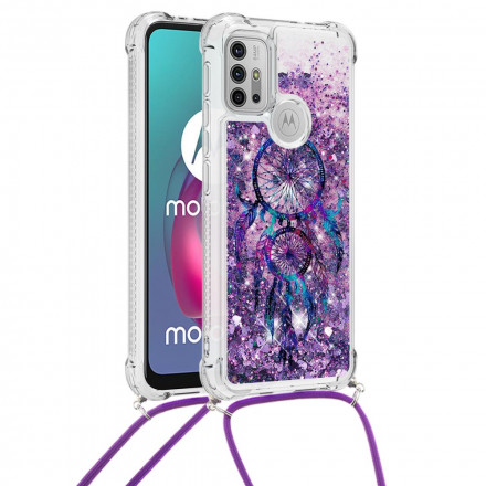 Coque Moto G30 / Moto G10 à Cordon Paillettes Attrape Rêves Coque Moto G30 / Moto G10 à Cordon Paillettes Attrape Rêves