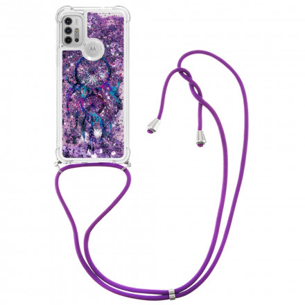Coque Moto G30 / Moto G10 à Cordon Paillettes Attrape Rêves Coque Moto G30 / Moto G10 à Cordon Paillettes Attrape Rêves