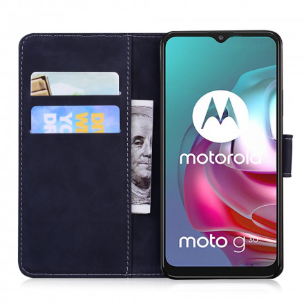 Housse Moto G30 / Moto G10 Style Cuir Vintage Couture Housse Moto G30 / Moto G10 Style Cuir Vintage Couture