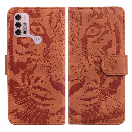 Housse Moto G30 / Moto G10 Empreinte Face de Tigre Housse Moto G30 / Moto G10 Empreinte Face de Tigre