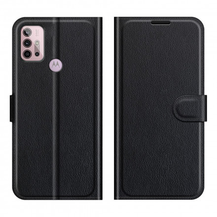 Housse Moto G30 / Moto G10 Effet Litchi Classique Housse Moto G30 / Moto G10 Effet Litchi Classique
