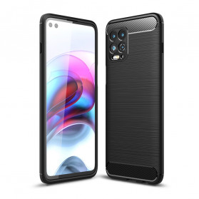 Coque Moto G100 Fibre Carbone Brossée