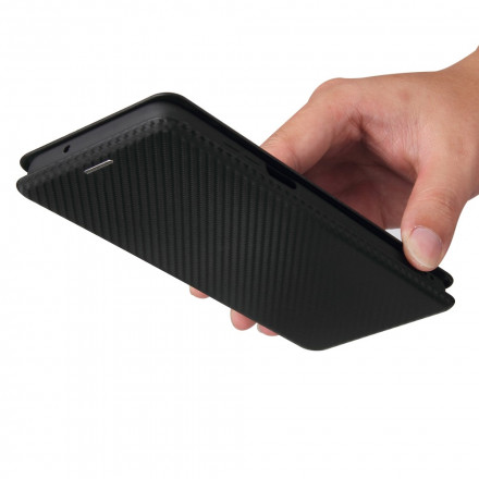Flip Cover Moto G100 Silicone Carbone Flip Cover Moto G100 Silicone Carbone