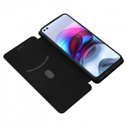 Flip Cover Moto G100 Silicone Carbone Flip Cover Moto G100 Silicone Carbone