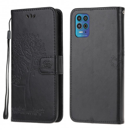 Housse Moto G100 Arbre et Hiboux à Lanière Housse Moto G100 Arbre et Hiboux à Lanière