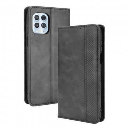 Flip Cover Moto G100 Effet Cuir Vintage Stylisé Flip Cover Moto G100 Effet Cuir Vintage Stylisé