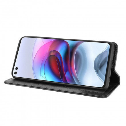 Flip Cover Moto G100 Effet Cuir Vintage Stylisé Flip Cover Moto G100 Effet Cuir Vintage Stylisé