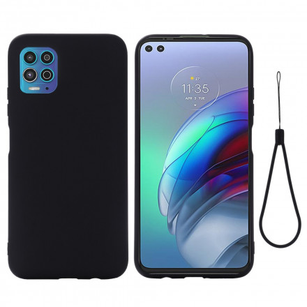 Coque Moto G100 Silicone Liquide avec Lanière Coque Moto G100 Silicone Liquide avec Lanière