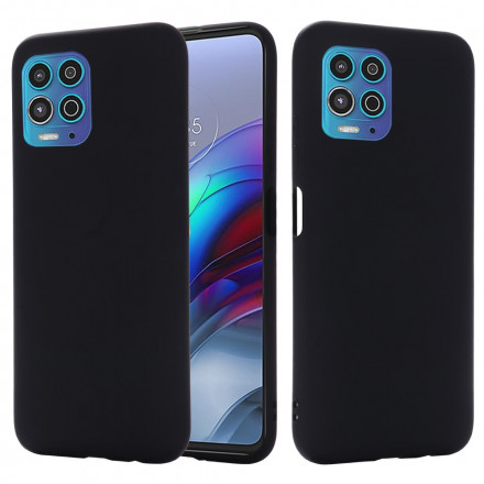 Coque Moto G100 Silicone Liquide avec Lanière