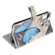 Housse Moto G50 Papillon Bleu Housse Moto G50 Papillon Bleu