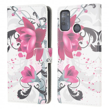 Housse Moto G50 Tropical Flowers Housse Moto G50 Tropical Flowers