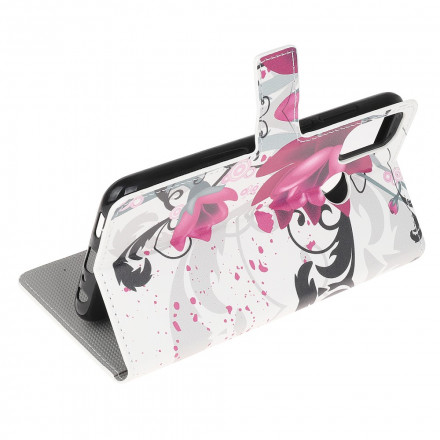 Housse Moto G50 Tropical Flowers Housse Moto G50 Tropical Flowers