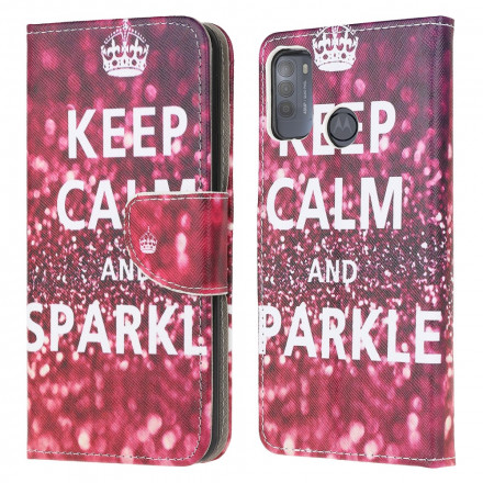 Housse Moto G50 Keep Calm and Sparkle Housse Moto G50 Keep Calm and Sparkle