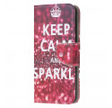 Housse Moto G50 Keep Calm and Sparkle