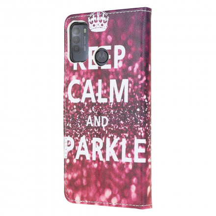 Housse Moto G50 Keep Calm and Sparkle Housse Moto G50 Keep Calm and Sparkle
