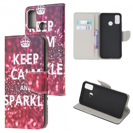 Housse Moto G50 Keep Calm and Sparkle Housse Moto G50 Keep Calm and Sparkle
