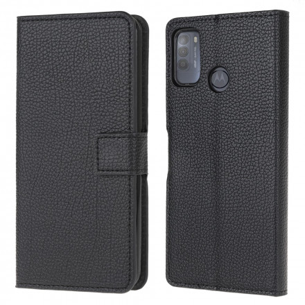 Housse Moto G50 Effet Cuir Grain Litchi Housse Moto G50 Effet Cuir Grain Litchi