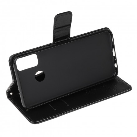 Housse Moto G50 Papillons et Fleurs à Lanière Housse Moto G50 Papillons et Fleurs à Lanière