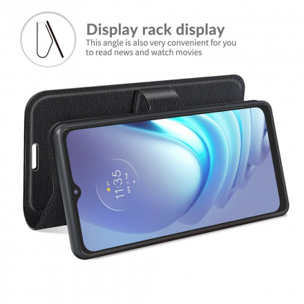 Housse Moto G50 Effet Litchi Classique Housse Moto G50 Effet Litchi Classique