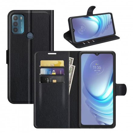 Housse Moto G50 Effet Litchi Classique Housse Moto G50 Effet Litchi Classique