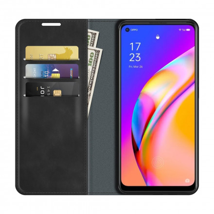 Flip Cover Oppo A94 5G Effet Cuir Douceur