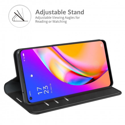 Flip Cover Oppo A94 5G Effet Cuir Douceur Flip Cover Oppo A94 5G Effet Cuir Douceur