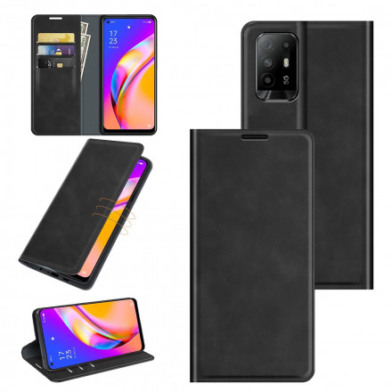 Flip Cover Oppo A94 5G Effet Cuir Douceur Flip Cover Oppo A94 5G Effet Cuir Douceur