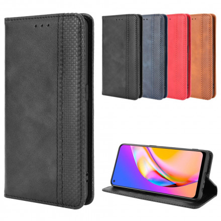 Flip Cover Oppo A94 5G Effet Cuir Vintage Stylisé Flip Cover Oppo A94 5G Effet Cuir Vintage Stylisé