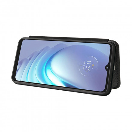 Flip Cover Moto G50 Silicone Carbone Flip Cover Moto G50 Silicone Carbone