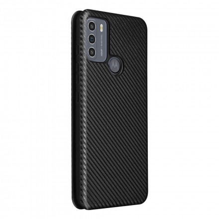 Flip Cover Moto G50 Silicone Carbone Flip Cover Moto G50 Silicone Carbone