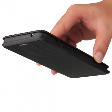 Flip Cover Moto G50 Silicone Carbone Flip Cover Moto G50 Silicone Carbone