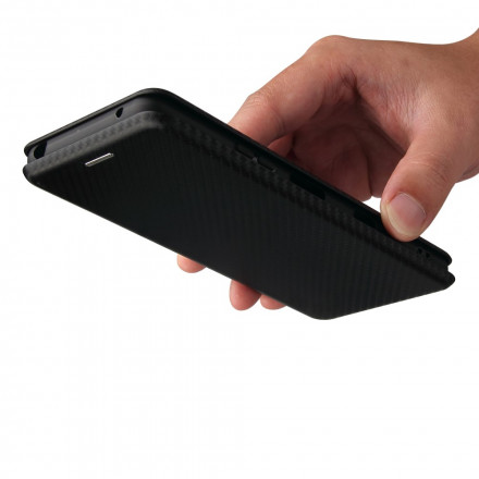 Flip Cover Sony Xperia 10 III Silicone Carbone Coloré Flip Cover Sony Xperia 10 III Silicone Carbone Coloré