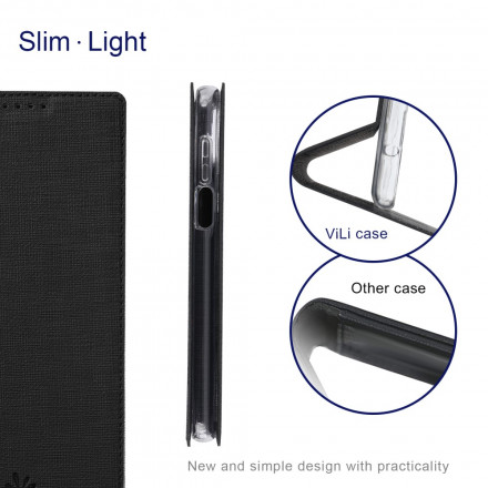 Flip Cover Sony Xperia 10 III Texturée VILI DMX Flip Cover Sony Xperia 10 III Texturée VILI DMX