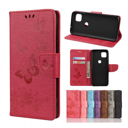 Housse Moto G9 Power Splendides Papillons à Lanière Housse Moto G9 Power Splendides Papillons à Lanière