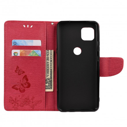 Housse Moto G9 Power Splendides Papillons à Lanière Housse Moto G9 Power Splendides Papillons à Lanière