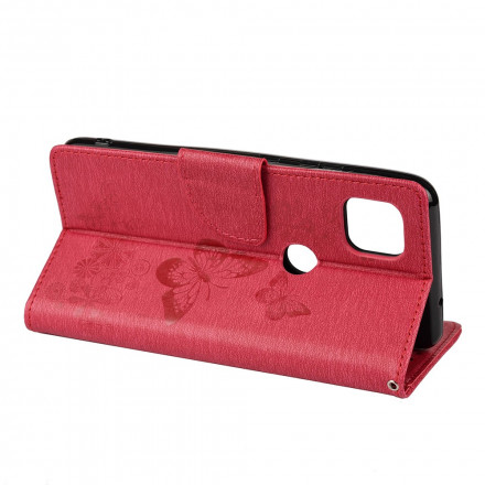 Housse Moto G9 Power Splendides Papillons à Lanière Housse Moto G9 Power Splendides Papillons à Lanière