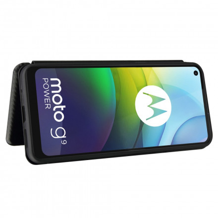 Flip Cover Moto G9 Power Silicone Carbone