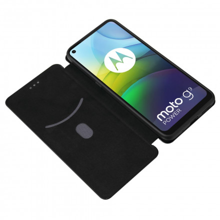 Flip Cover Moto G9 Power Silicone Carbone Flip Cover Moto G9 Power Silicone Carbone