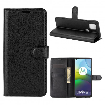 Housse Moto G9 Power Effet Litchi Classique Housse Moto G9 Power Effet Litchi Classique