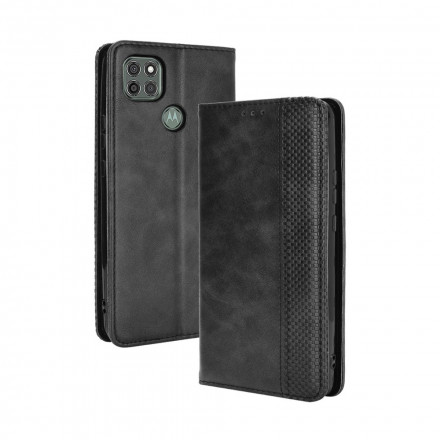 Flip Cover Moto G9 Power Effet Cuir Vintage Stylisé Flip Cover Moto G9 Power Effet Cuir Vintage Stylisé