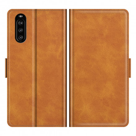Housse Sony Xperia 10 III Rabat Double Classique Housse Sony Xperia 10 III Rabat Double Classique