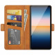 Housse Sony Xperia 10 III Rabat Double Classique Housse Sony Xperia 10 III Rabat Double Classique