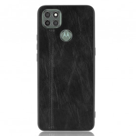 Coque Moto G9 Power Effet Cuir Couture