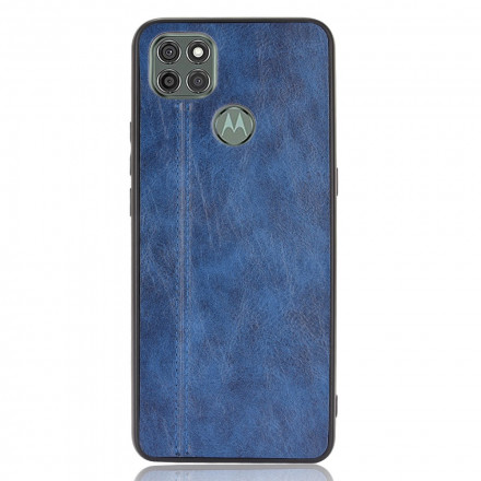 Coque Moto G9 Power Effet Cuir Couture