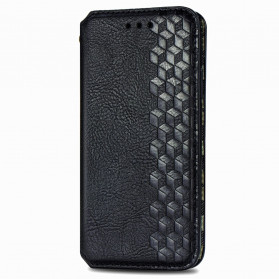 Flip Cover Moto G9 Power Effet Cuir Texture Diamant
