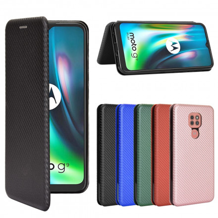 Flip Cover Moto G9 Play Silicone Carbone Flip Cover Moto G9 Play Silicone Carbone